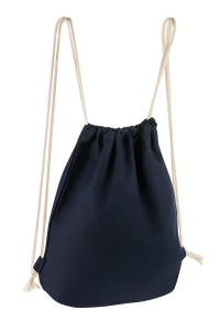 Worek plecak bawełniany granat/czarny