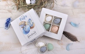 Bombonierka 4 czekoladki przepiórcze jaja