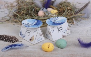 2 czekoladowe jajka w pudełeczku