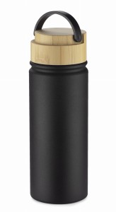 Butelka termiczna z bambusową zakrętką 550 ml