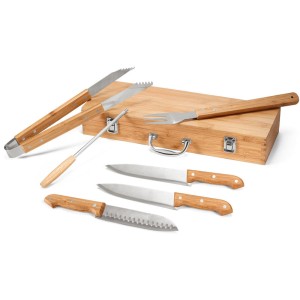 Zestaw do grilla w bambusowym etui