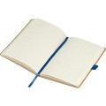 Bambusowy notatnik A5 z gumką - niebieski - środek
