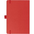 Bambusowy notatnik A5 z gumką - czerwony tył okładki