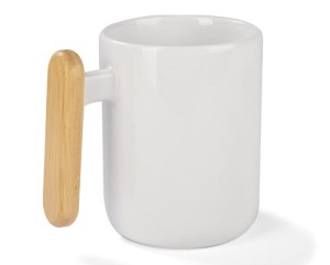 Kubek z bambusowym uchwytem VAYS 450 ml