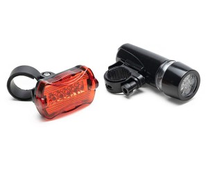 Zestaw lampek rowerowych LED
