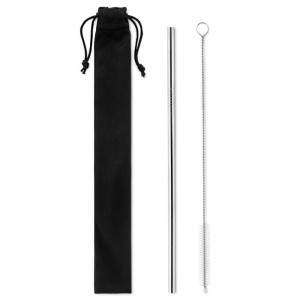 Słomka ze stali nierdzewnej z czyścikiem