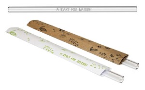 Szklana słomka w etui