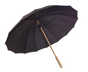 Wiatroodporny parasol z bambusową rączką