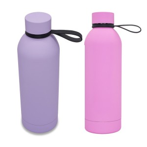 Butelka termiczna 500 ml z uchwytem pastelowe kolory