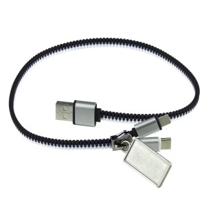 Kabel do ładowania "zamek błyskawiczny"